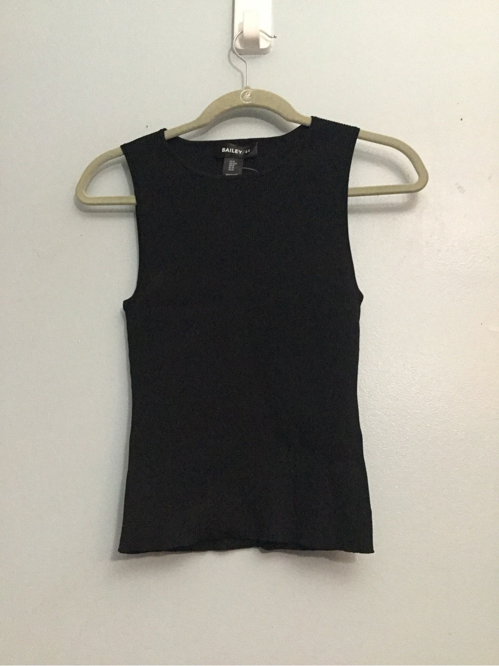 Bailey 44 Black Ribbed Crew Neck Sweater - Picture 5 of 13
